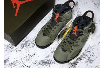 - JORDAN TRAVIS SCOTT AIR MEDIUM OLIVE 6 0712